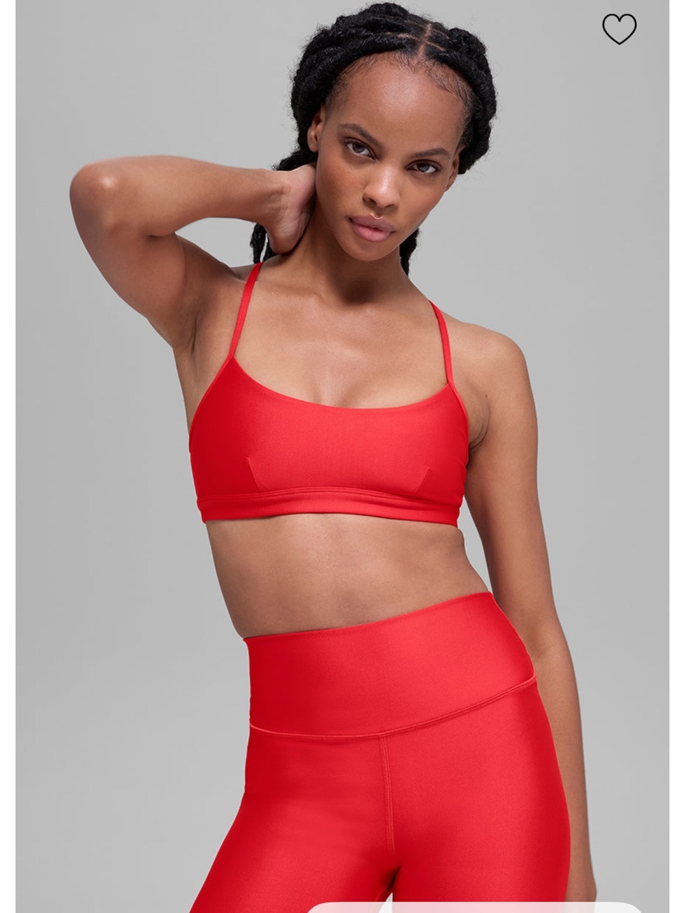 Alo Bright red Intrigue bra